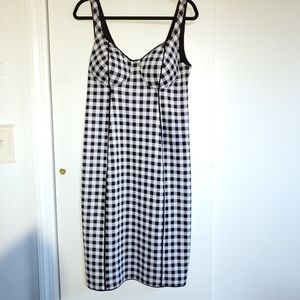 Checkered Black and White Dress by Bold Elements